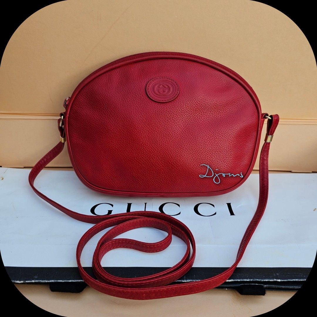 Red round gucci bag Clearance
