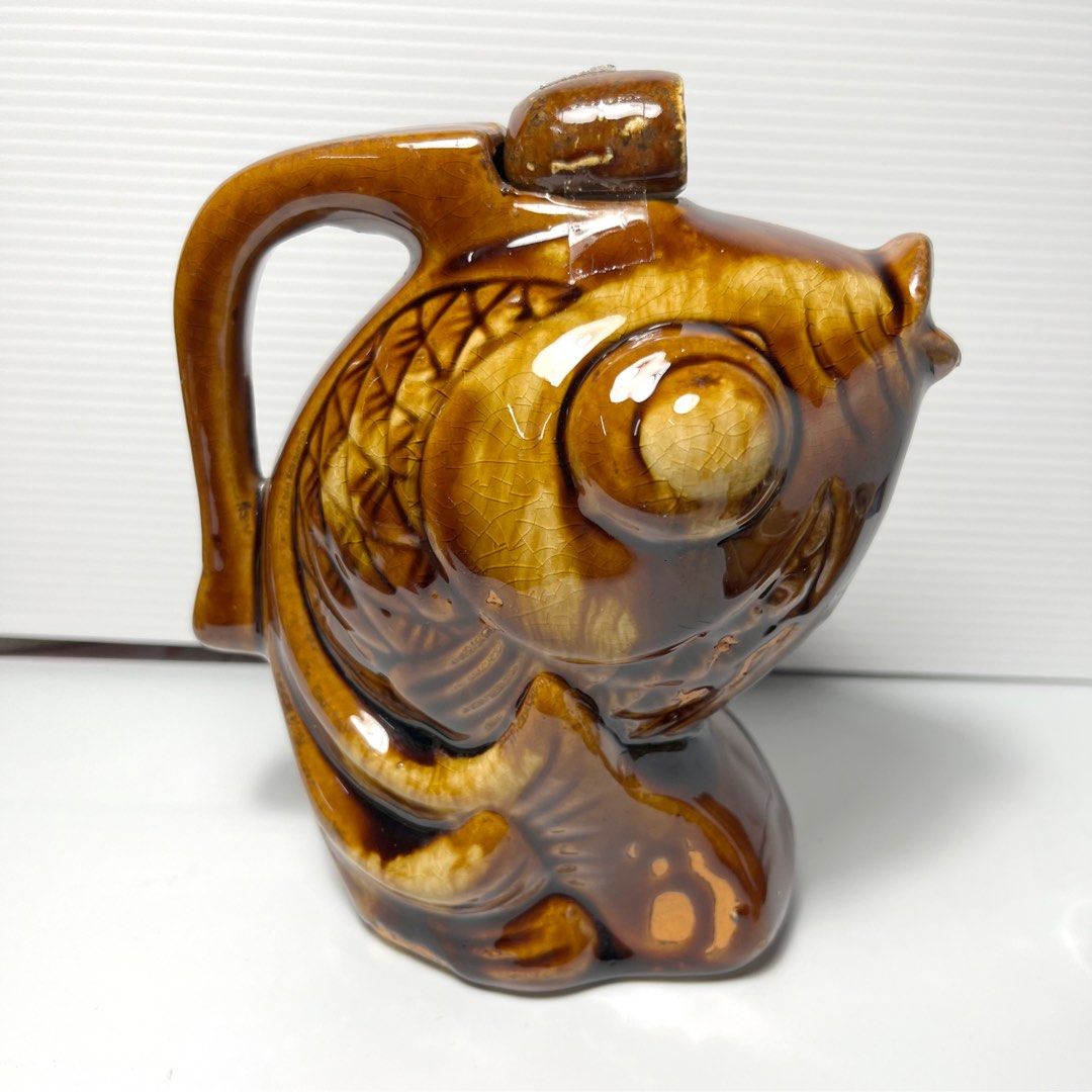 Vintage Cute Fish Tea pot Set with Cups , Refer Photos, Hobbies & Toys ...