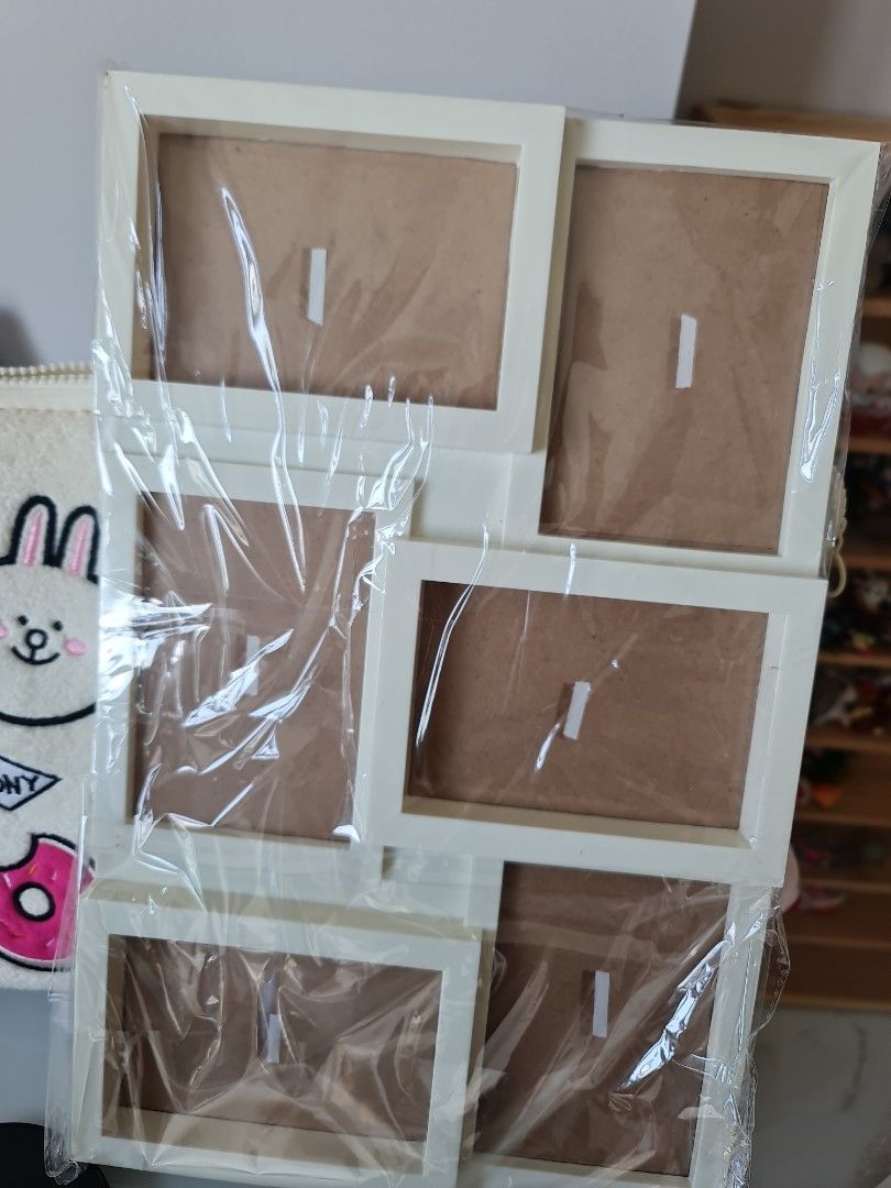 White photo frame collage, Furniture & Home Living, Home Decor, Frames