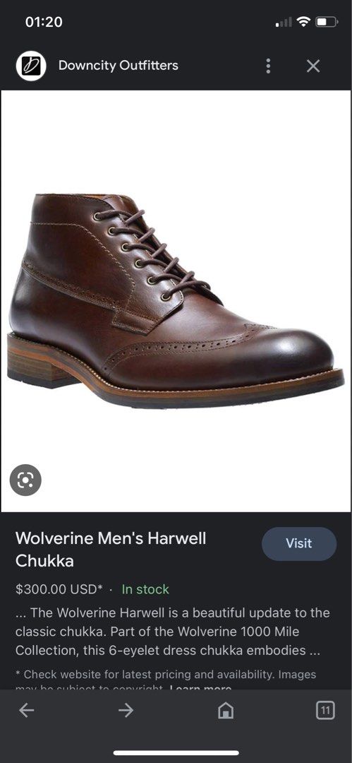 Wolverine 1000 Mile Size 8.5uk
