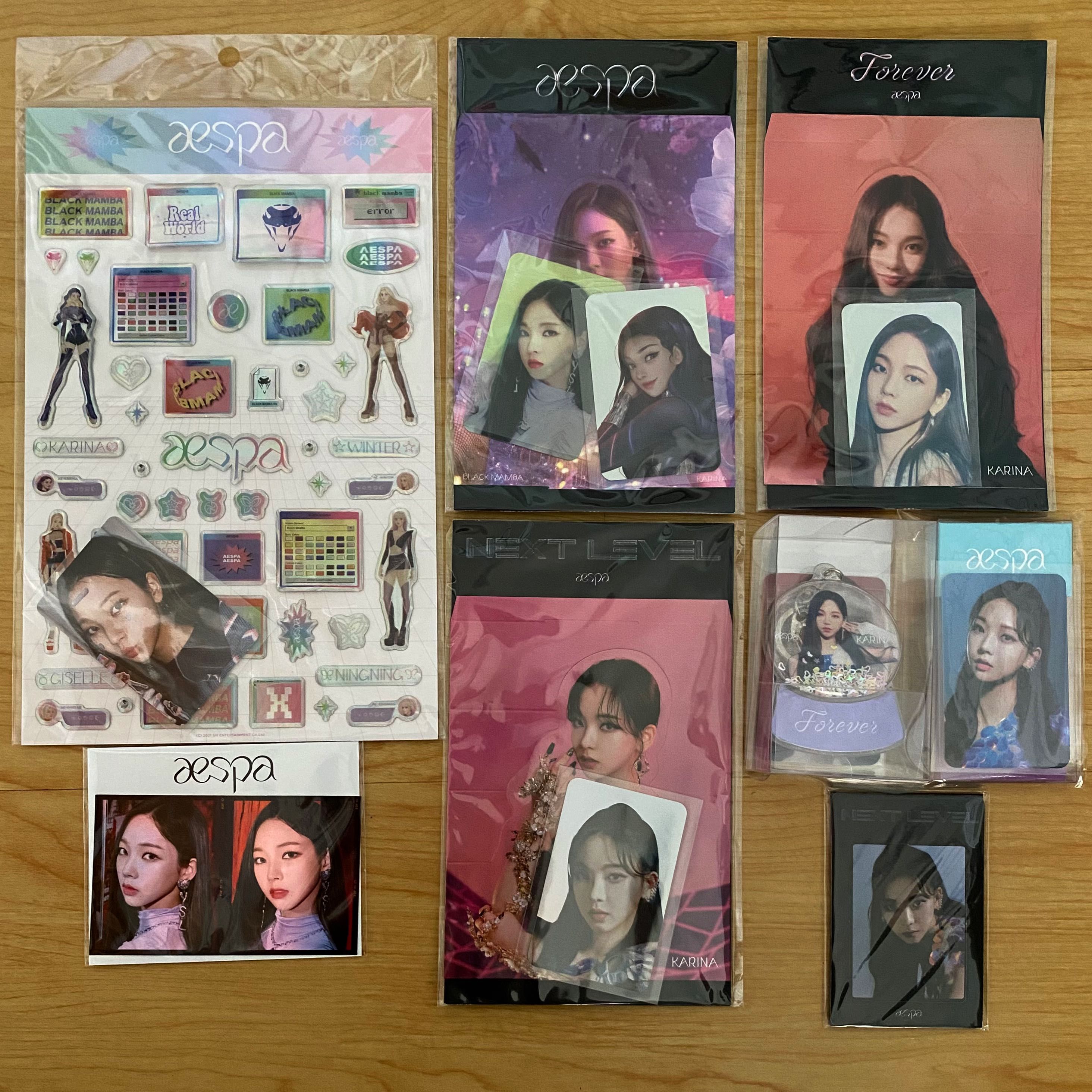 WTS Aespa Karina Black Mamba Forever Next Level Merchandise
