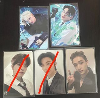 【WTS】Stray Kids Bangchan/hyunjin/felix/seungmin/jeongin Christmas Evel/maniac random trading photocards