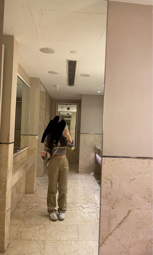 y2k acubi grunge khaki cargo pants, Women's Fashion, Bottoms, Other