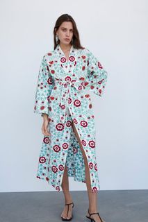 Zara Embroidery Kimono Limited Edt