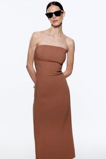 Zara Midi Bustier Dress