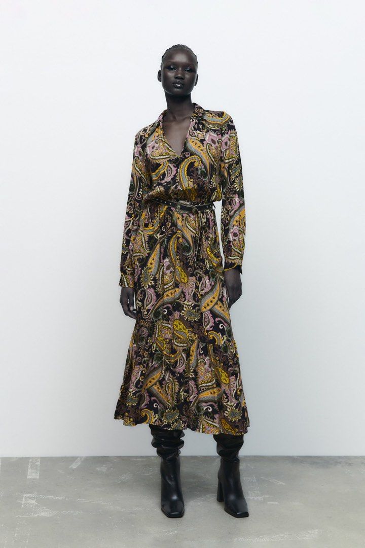 Zara paisley dress outlet