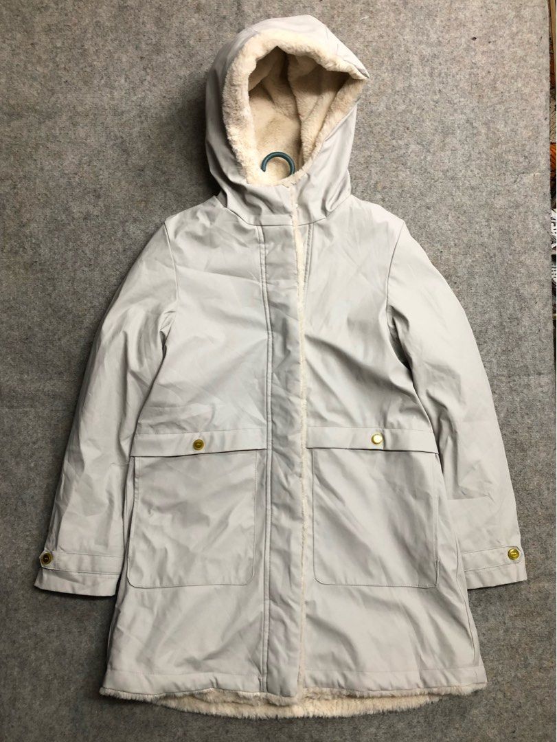 Zara rubberized parka store