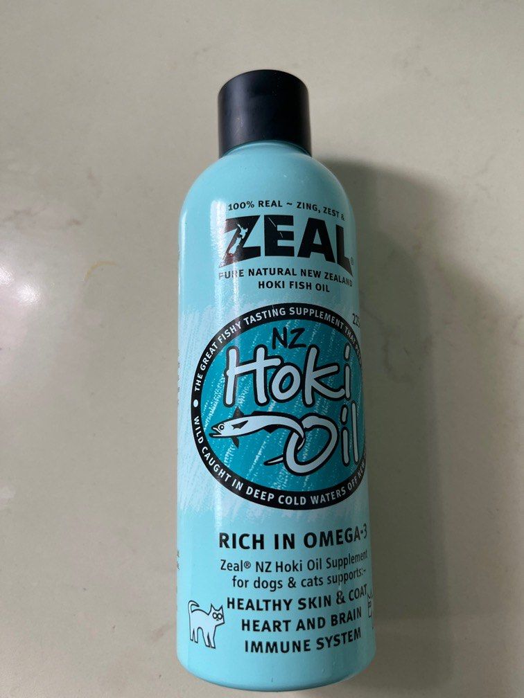Zeal Pure Natural New Zealand Hoki Fish Oil Cat Dog Supplement