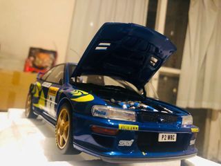1:18 SUBARU lmpreza WRC 1997 拉力賽版本 Autoart  1/18 金屬模型車 極精細