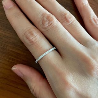 18K Diamond Ring 白金鑽石線戒戒指64240751768705110