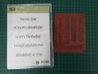 #1 stampin up rubber stamp sets (no blocks)