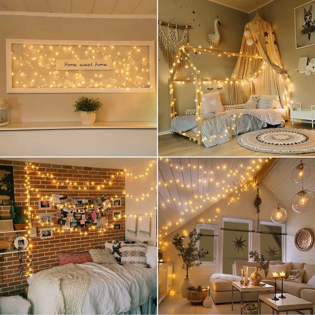 20M String Lights Indoor/Outdoor, Furniture  Home Living, Lighting  Fans,  Lighting on Carousell