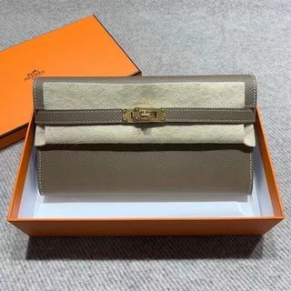 27/3 Update｜門市現貨😍❤️‍🔥Hermes Kelly Wallet🐘18 Etoupe 大象灰 金扣 Epsom leather ✅全新 Full set 可陪驗