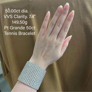 50cts diamond bracelet Platinum setting