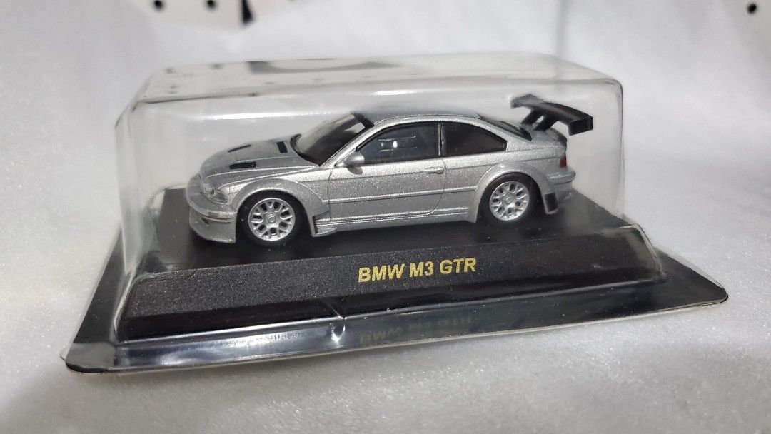 罕有京商kyosho bmw m3 gtr 銀色1/64, 興趣及遊戲, 玩具& 遊戲類 