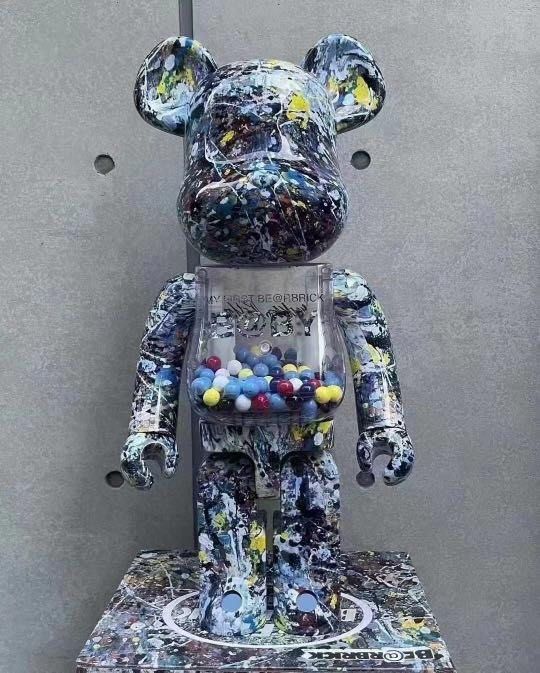 巜MEDICOM MY FIRST BE@RBRICK B@BY Jackson Pollock Studio Ver. 1000