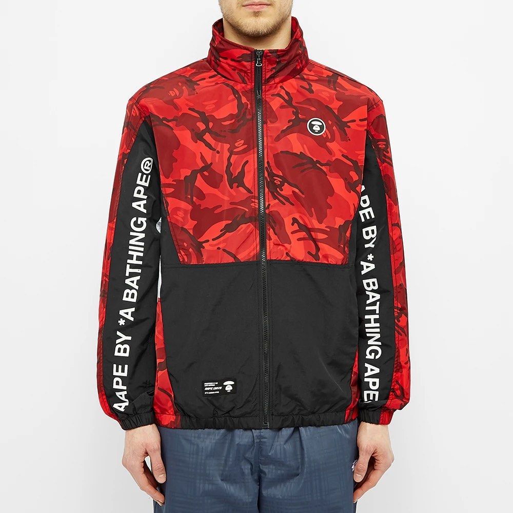 Red camo windbreaker online