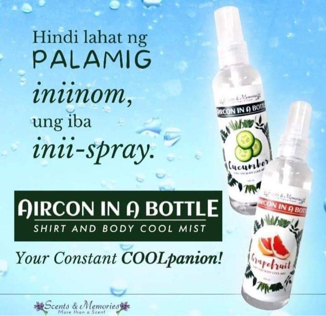 Aircon In a Bottle Cooling Spritzer (Original), Beauty & Personal Care, Sanitizers