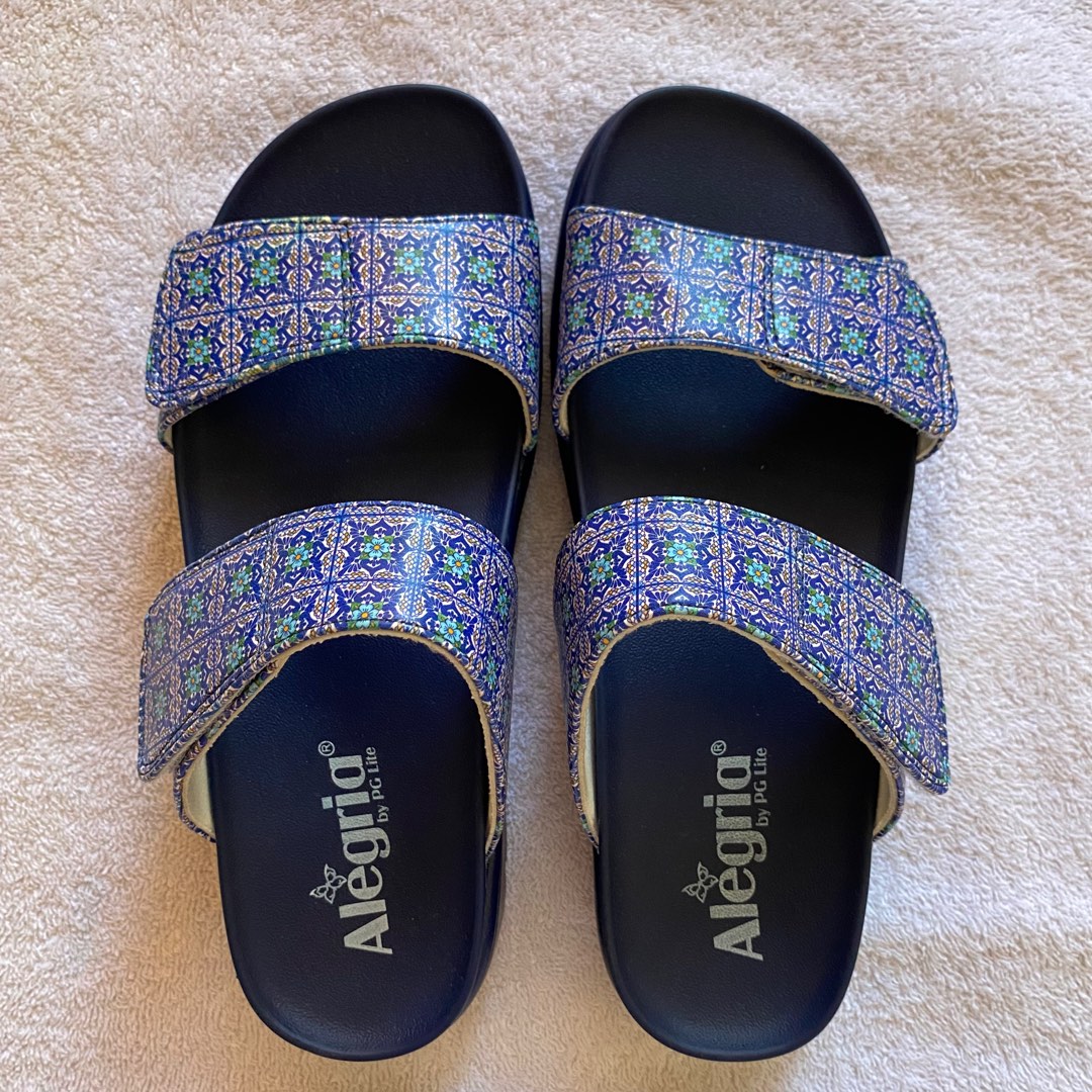 Alegria Lena Two Band Slide Women s Fashion Footwear Flats