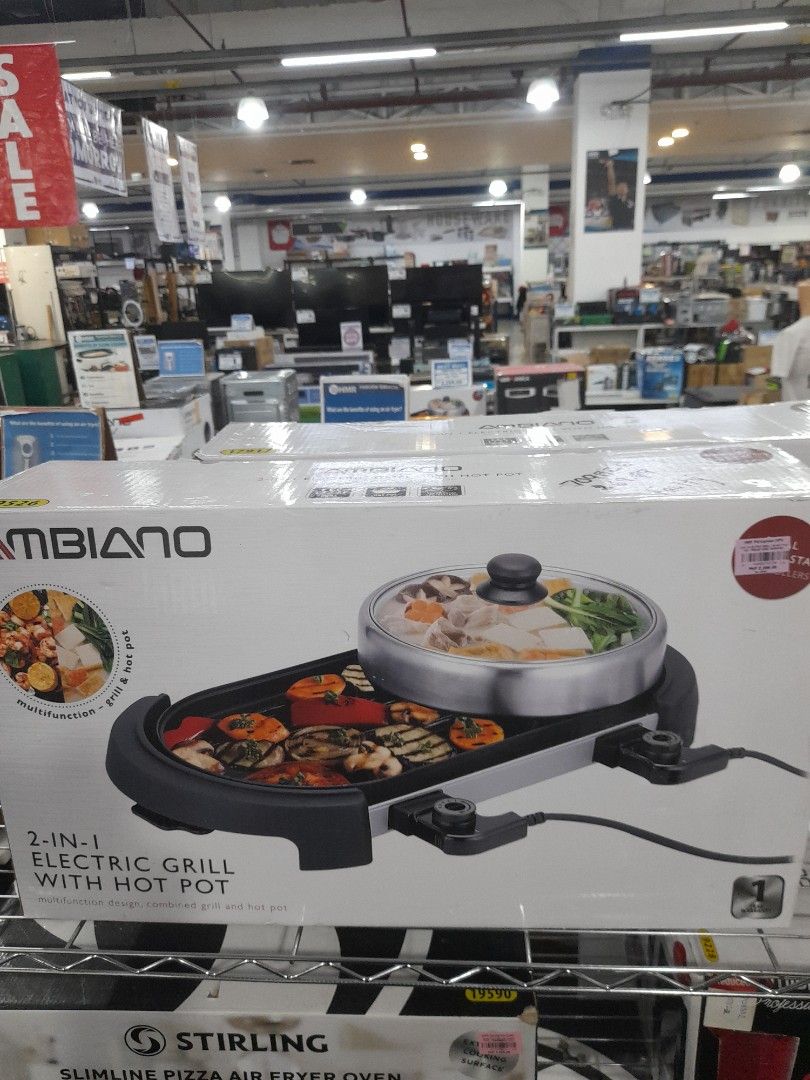 Ambiano 2 in 1 electric grill with hot pot, TV & Home Appliances, Other