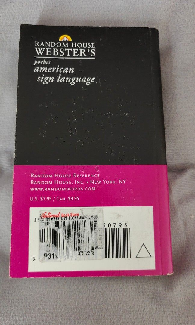 ASL American Sign Language Webster's (Category: Textbooks) located in Mandaluyong City. Submitted by declutter_girl (Listing ID 1223088318, Image 2). Description: good as new, barely used.