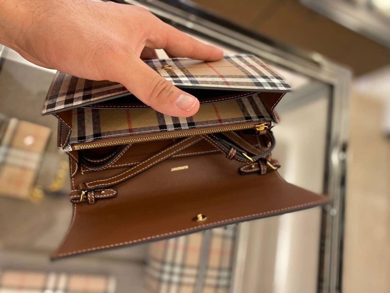 Authentic Burberry counter classic check long wallet Women s Fashion Bags Wallets Wallets Card Holders on Carousell