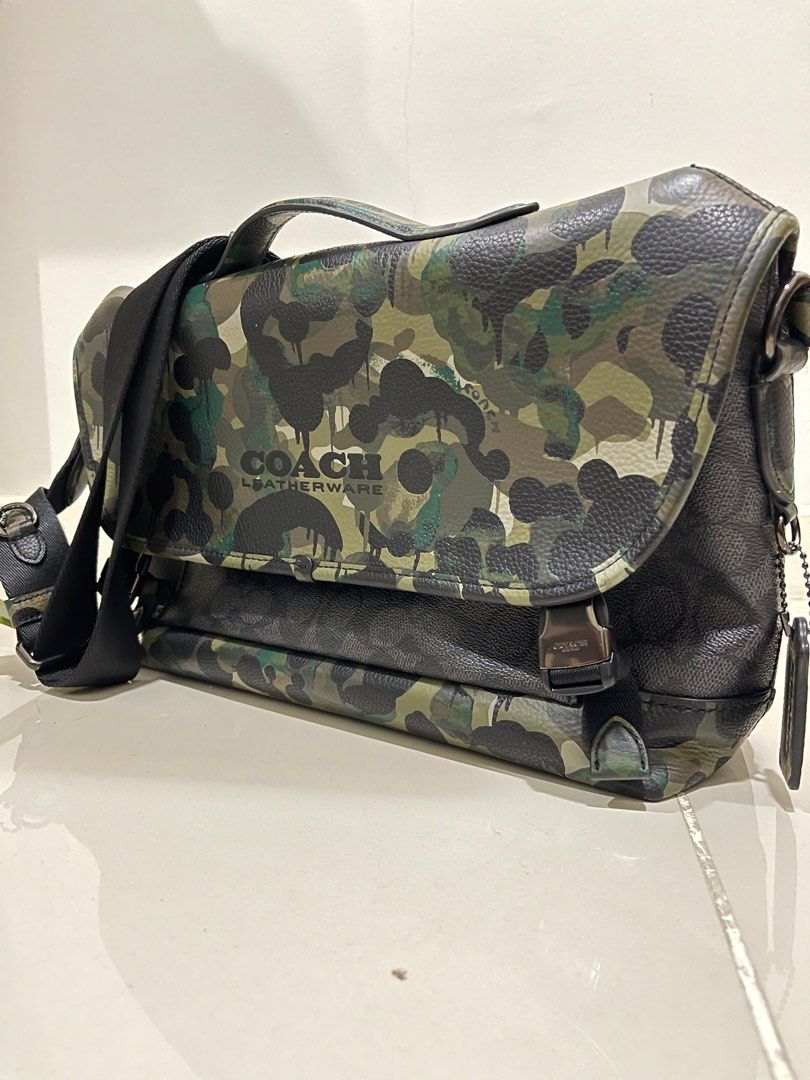 Coach camo bag shop
