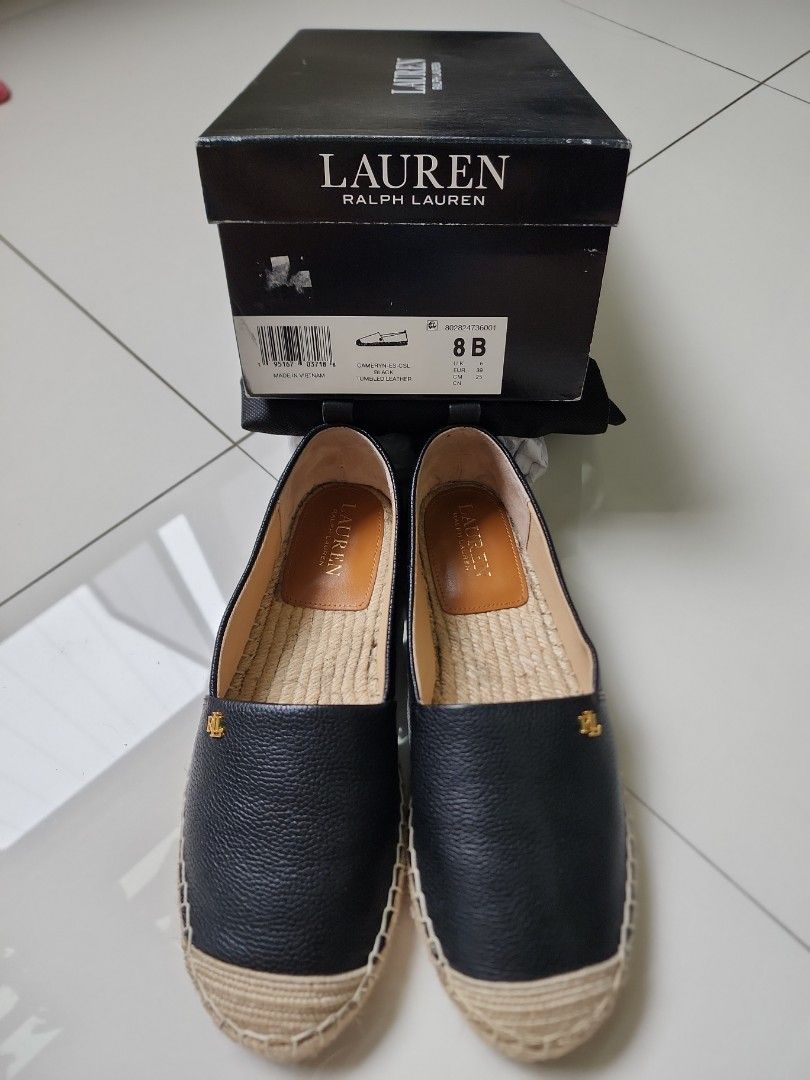Ralph lauren black espadrilles online