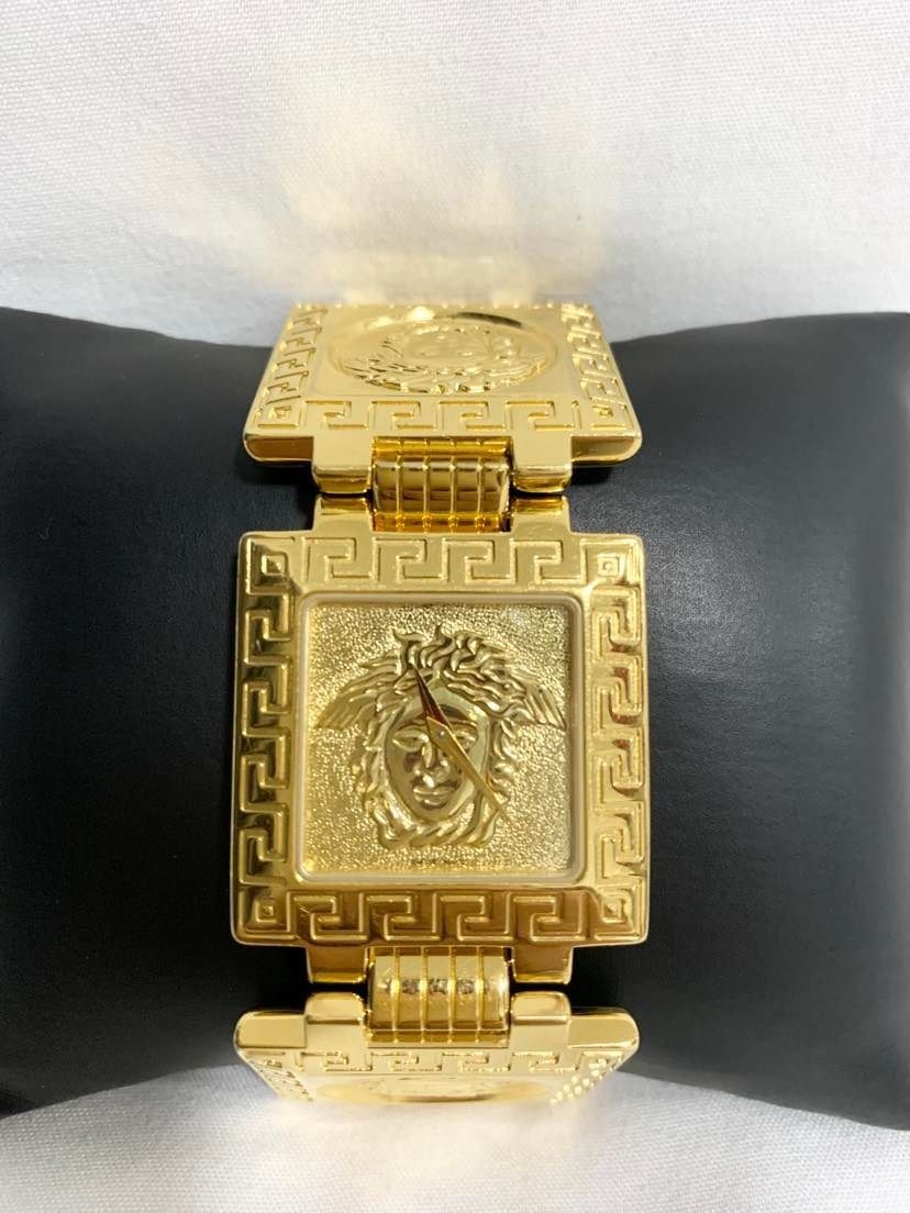 Authentic Versace Medusa Gianni Gold Plated Quartz Ladies Watch, Luxury ...