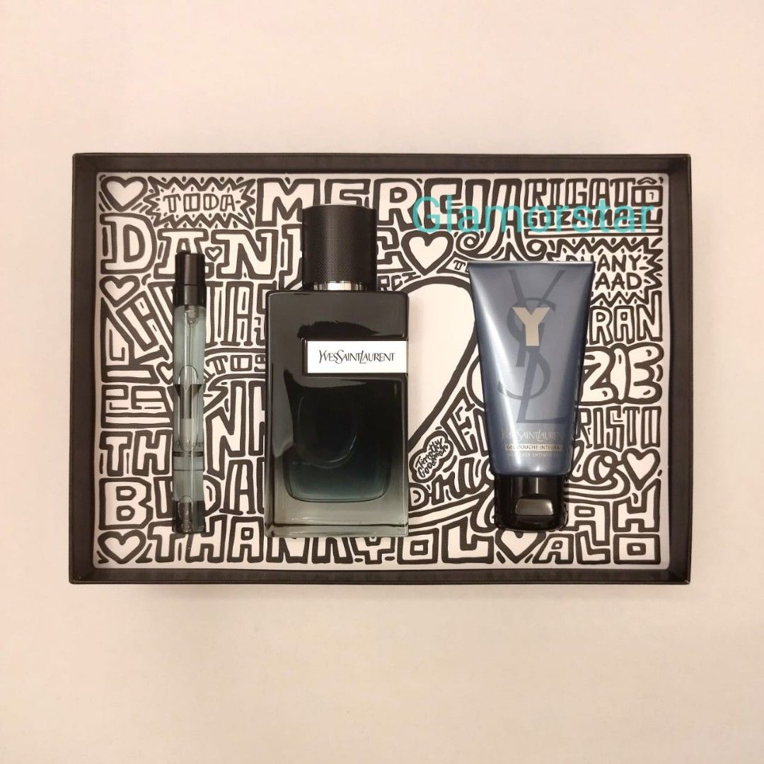 Authentic YSL Y EDP limited edition Set New, Beauty & Personal Care