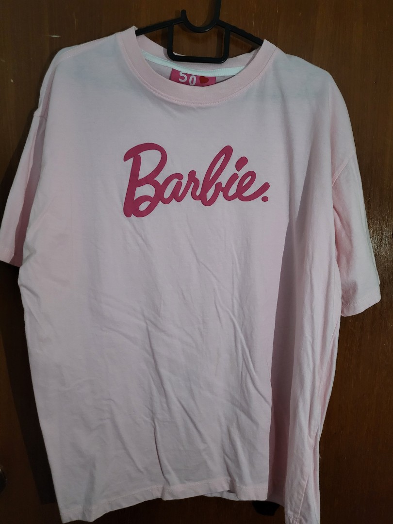 Barbie Pink Shirt, Men's Fashion, Tops & Sets, Tshirts & Polo Shirts on ...