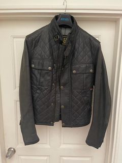Belstaff leather biker jacket, gold label, size L