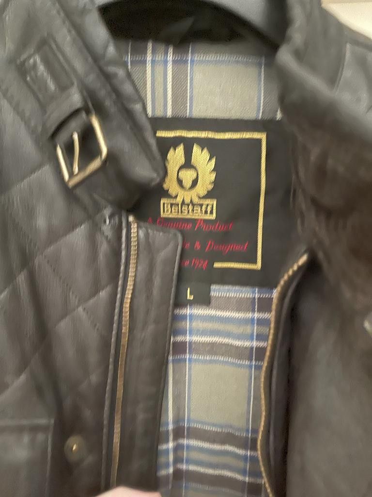 Belstaff gold label leather jacket sales