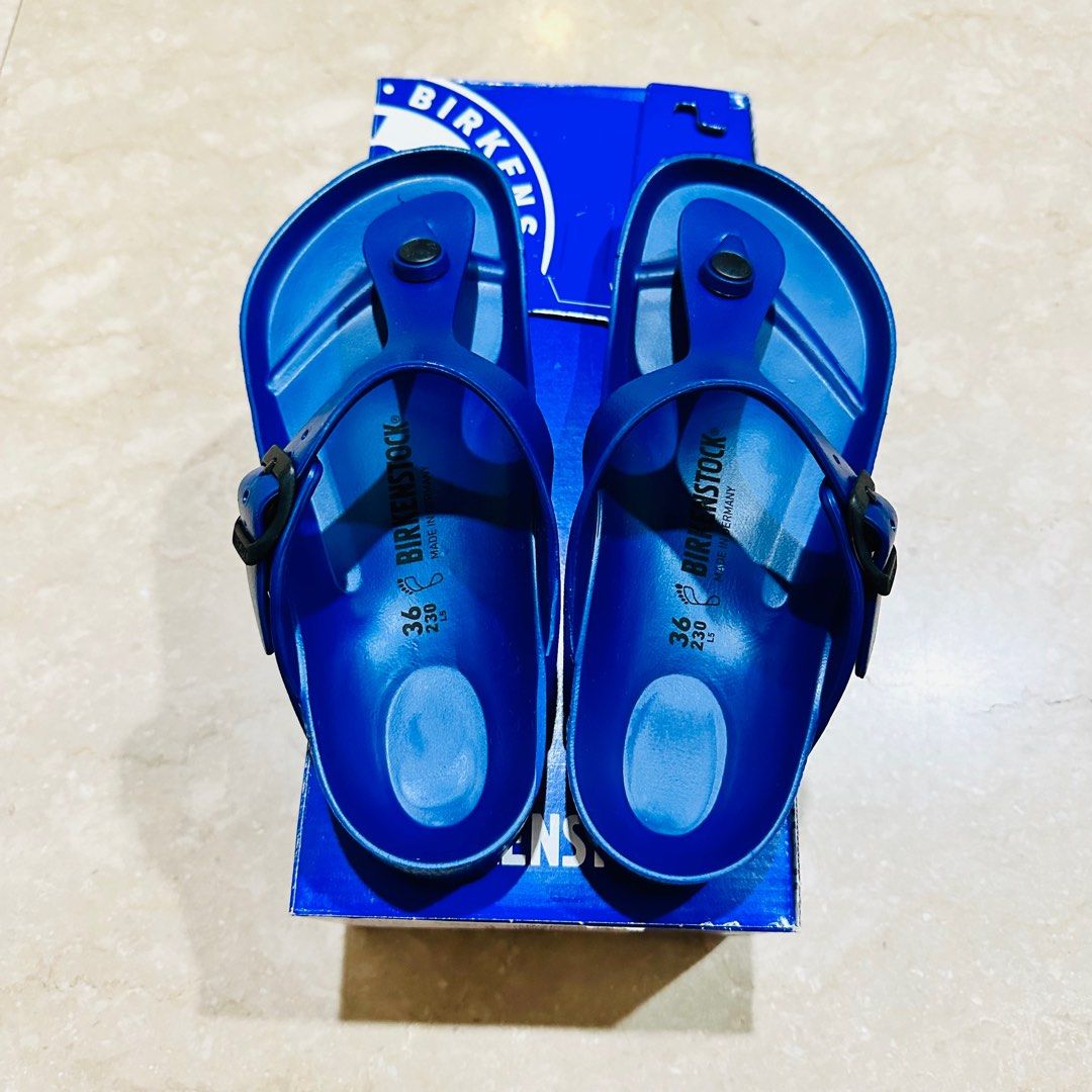 Birkenstock Gizeh Eva Navy Blue Sandals Women s Fashion Footwear
