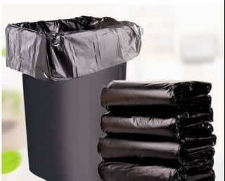 50x Large Waste Bag Garbage Bags PlasticDisposable Black Many Size