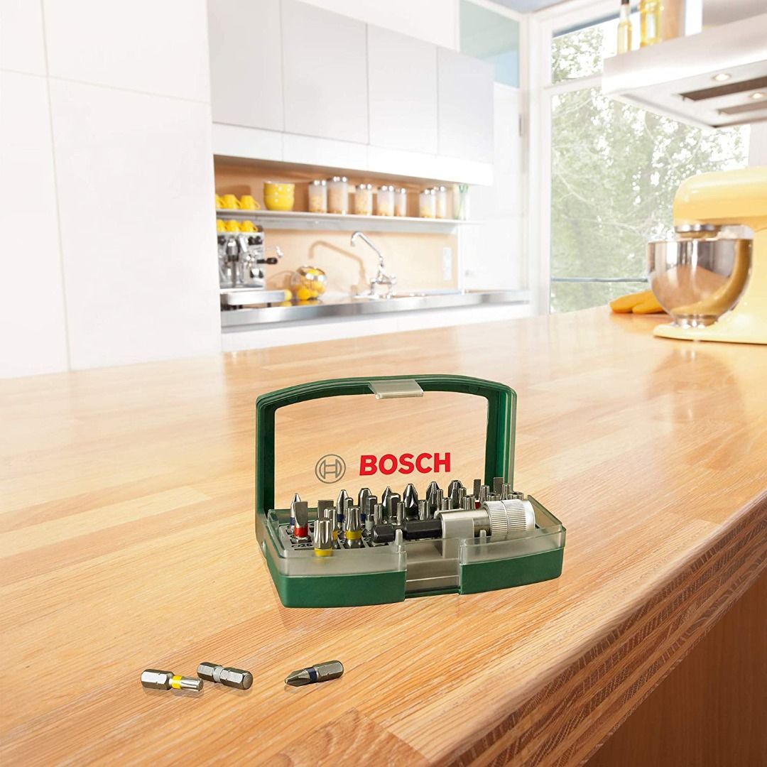 Bosch EXTRA HARD Screwdriver Bit Set 32-pcs with Color Coding (Brand ...