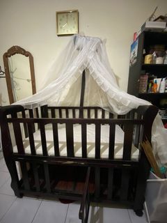 Box Bayi kayu , baby box bassinet mahogany wooden crib