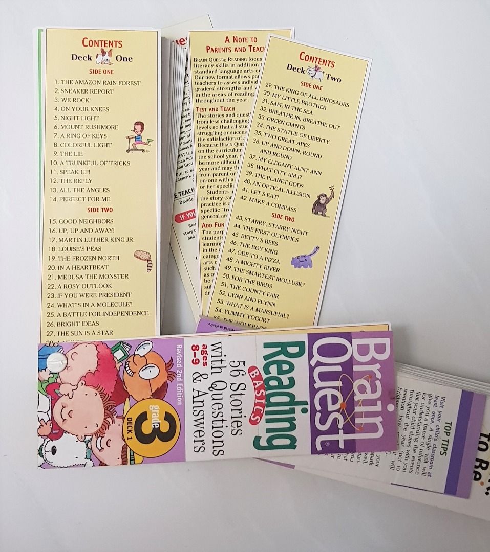 Brain Quest Grade 3 Reading 56 Stories with Questions and Answers