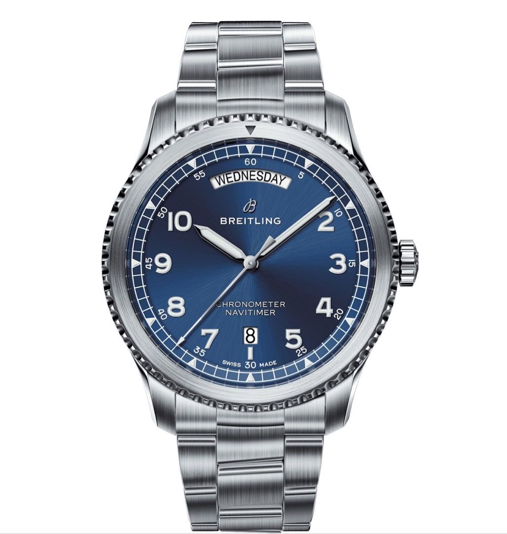 Breitling Aviator 8 Day Date Auto 41mm A45330101C1A1 Luxury