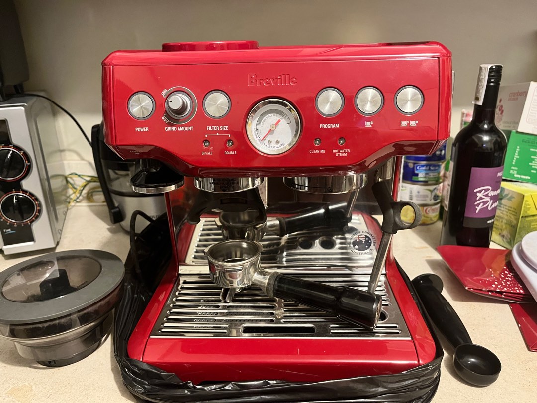 Breville Barista Express (Red), TV & Home Appliances, Kitchen