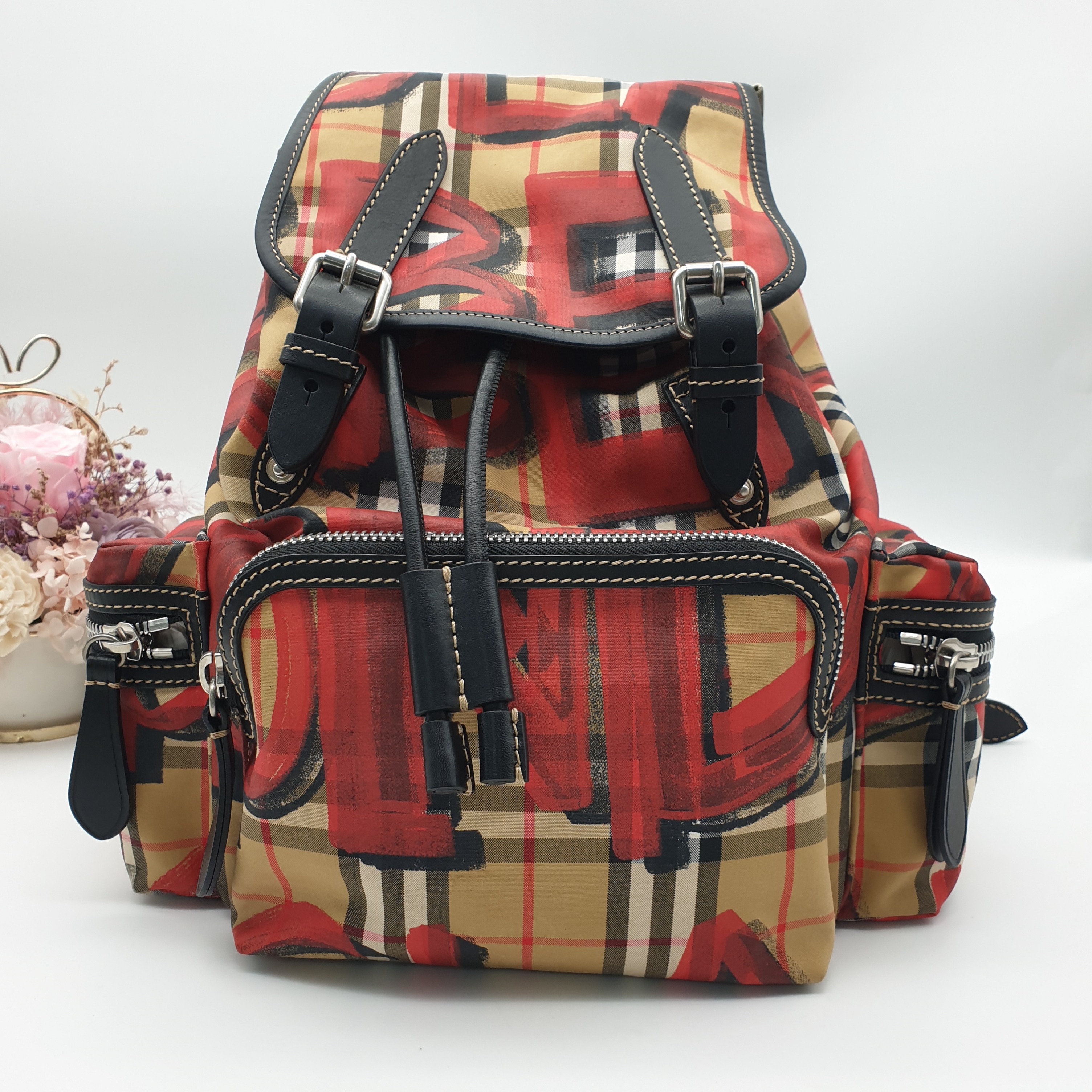 Burberry cheap backpack graffiti