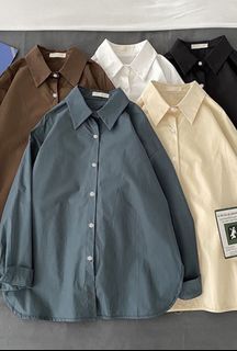 White Button Up Shirt/Outerwear