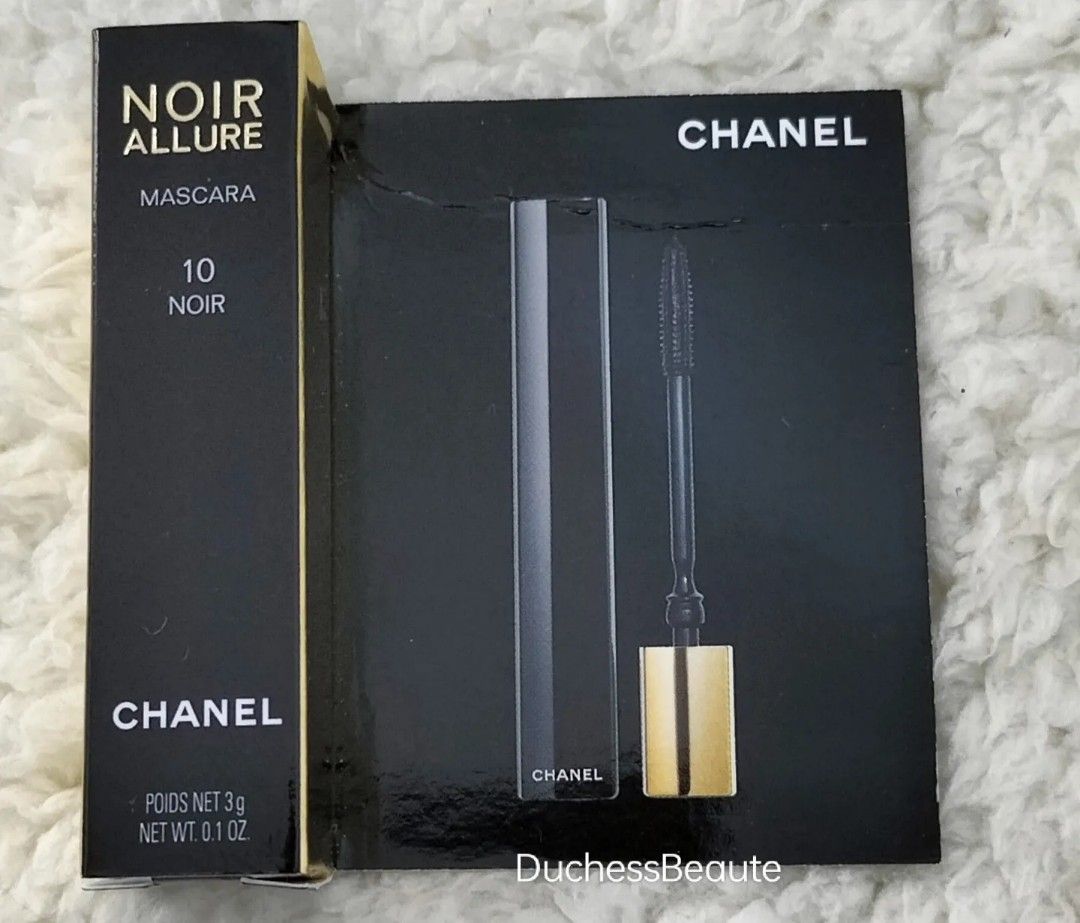 Chanel Noir Allure 2 Sample Size Mascaras in 10 Noir Black New