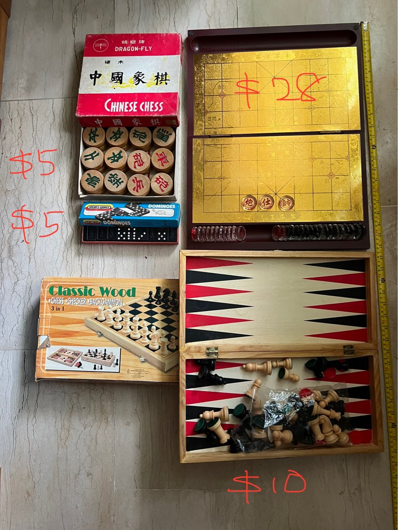 Chess domino checker backgammon Hobbies Toys Toys Games on