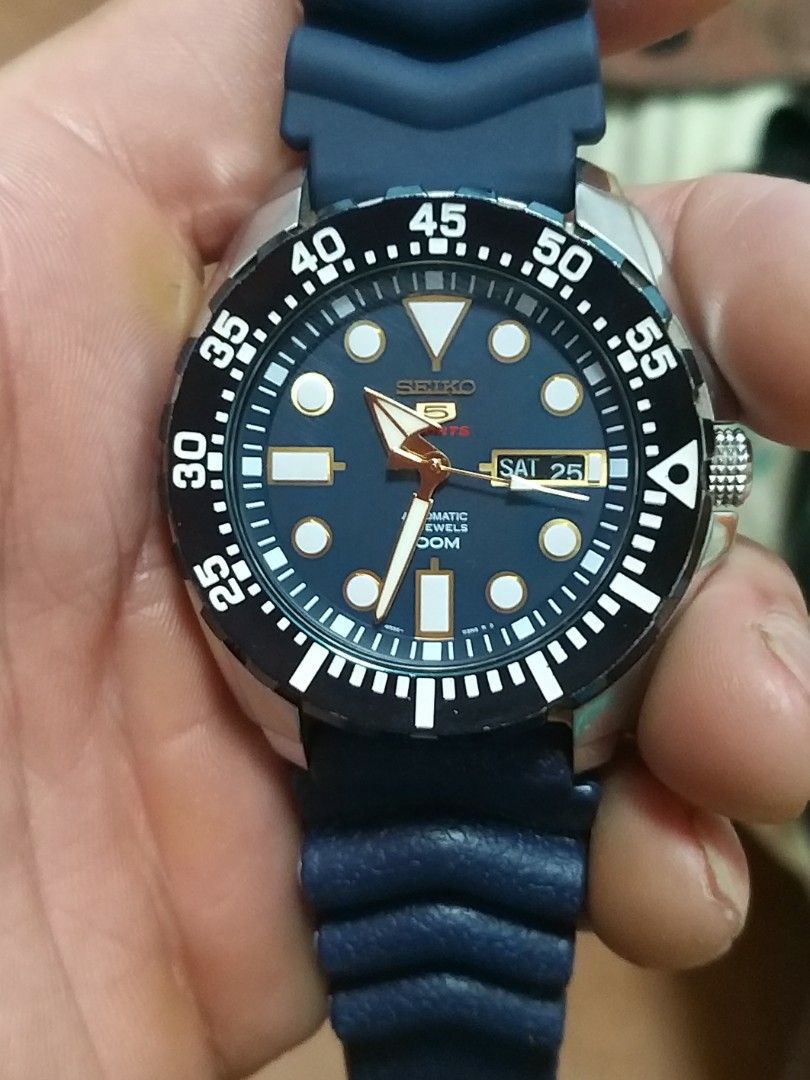 Clearance sale Seiko 5 Baby monster blue. SRP605K1, Men's Fashion, Watches  & Accessories, Watches on Carousell