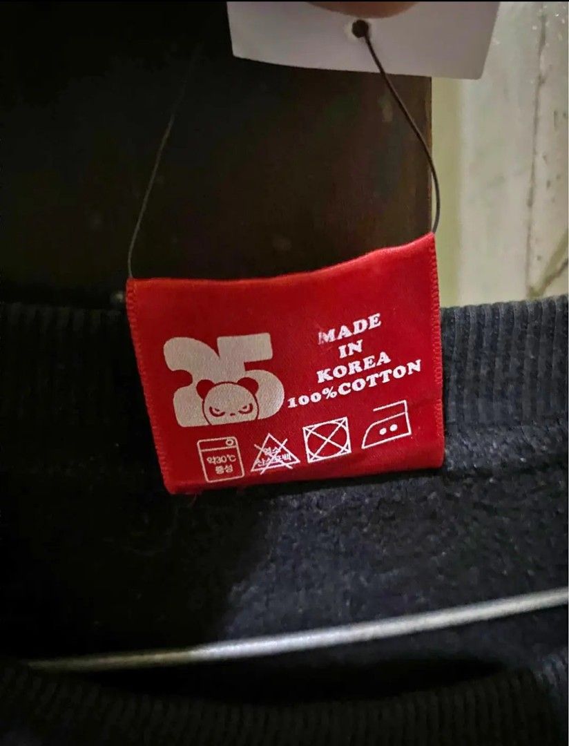 Supreme sweater made in korea label on sale