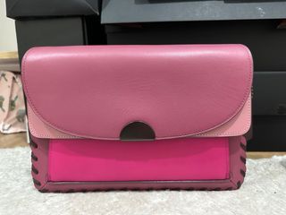 Coach Dreamer Shoulder Bag Colour block with Whipstitch