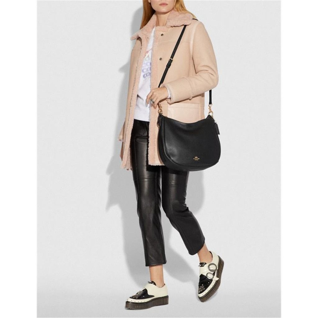 Coach Sutton Hobo In Signature Canvas Polished Pebble Leather Women Crossbody Sling Shoulder Bag Women s Fashion Bags Wallets Shoulder Bags on Carousell