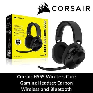 Corsair HS55 Wireless Core Gaming Headset Carbon Wireless and Bluetooth