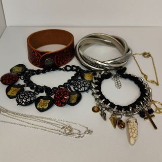 Costume Jewellery Bundle - 5 x Bracelets & 3 x Anklets - Various Styles